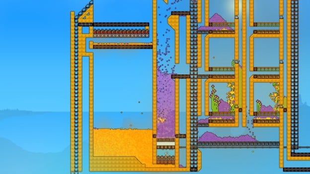 Sandustry refining with thermal structures